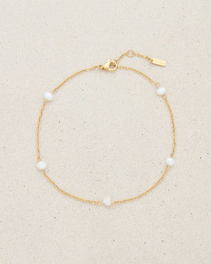 FRESHWATER PEARL MAX ANKLET GOLD