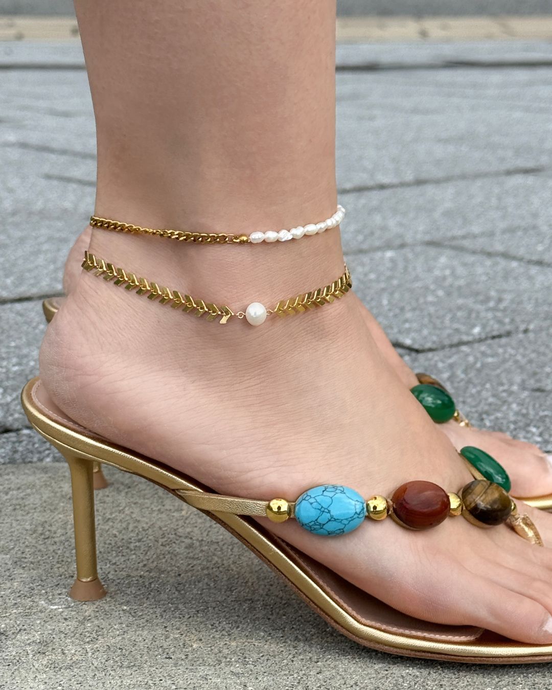 FRESHWATER PEARL EDEN ANKLET