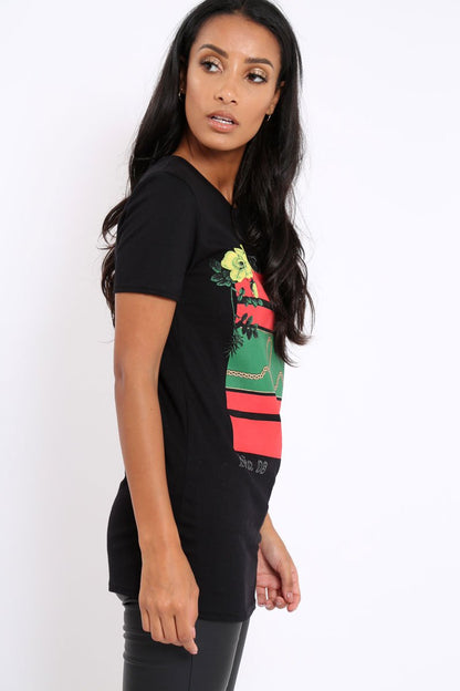 Black Be You Slogan T-shirt - Jackie