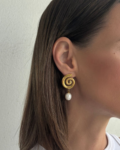 FRESHWATER PEARL ATHENA EARRINGS