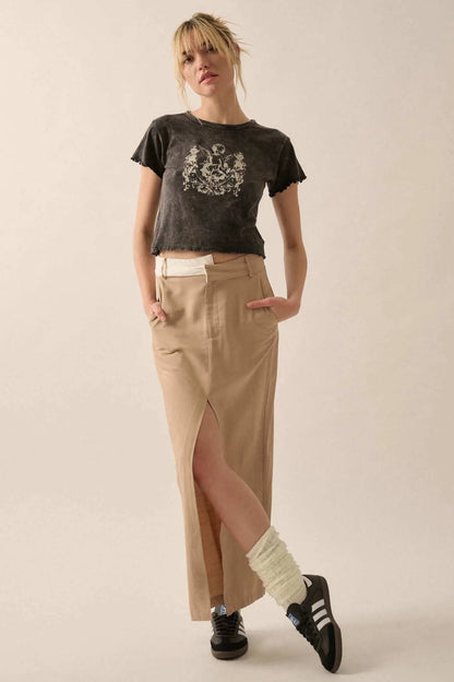 Vintage Angel Lettuce-Edge Graphic Baby Tee