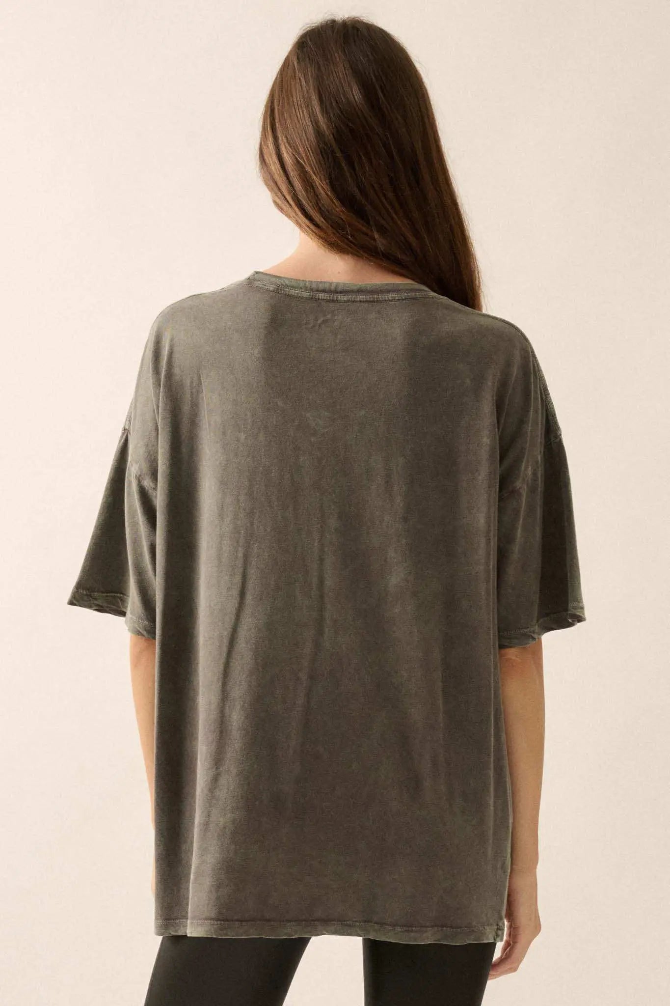 Inspired Tiger Oversize Vintage-Wash Graphic Tee