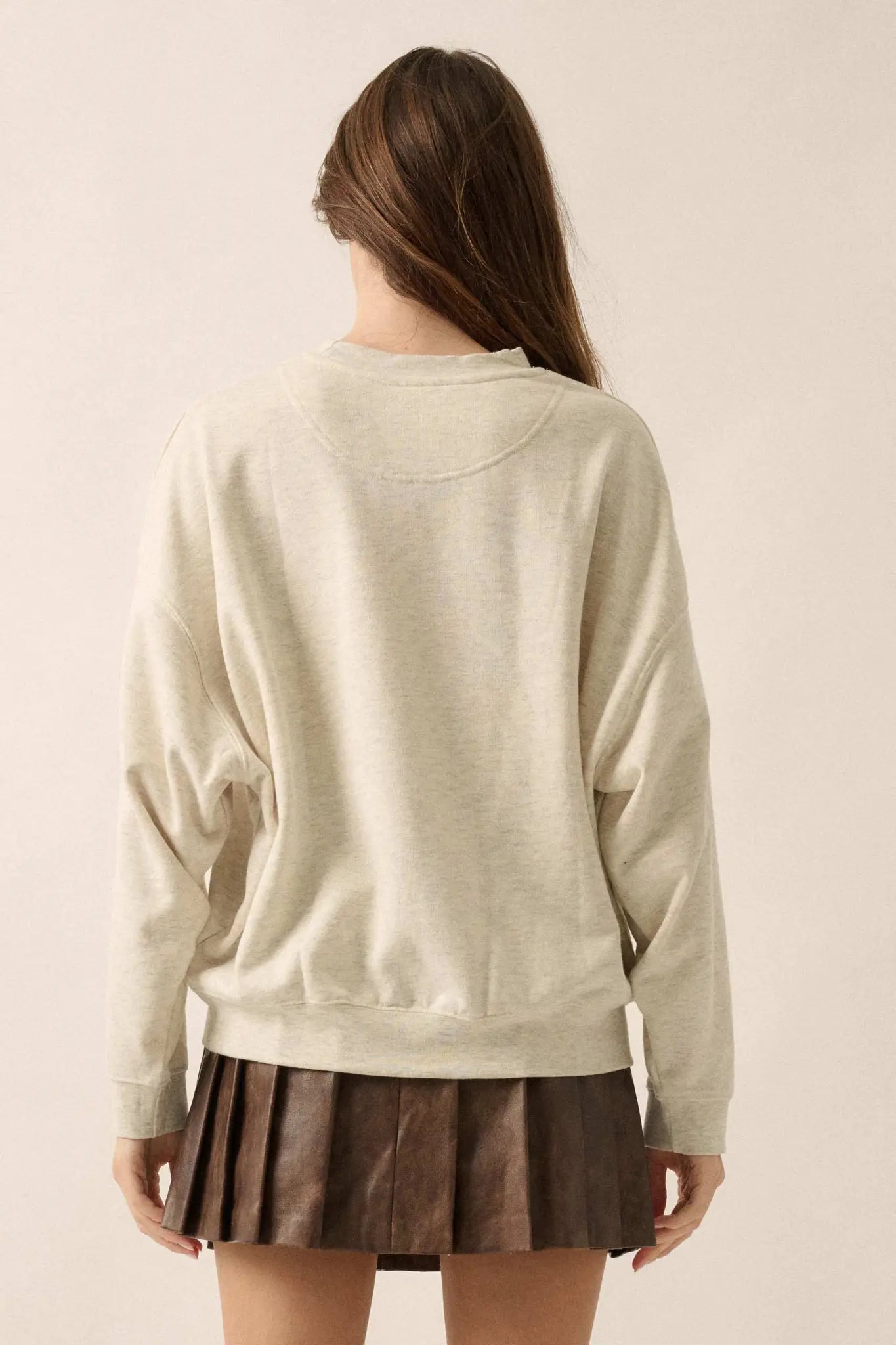 Nostalgia Mode On French Terry Graphic Sweatshirt