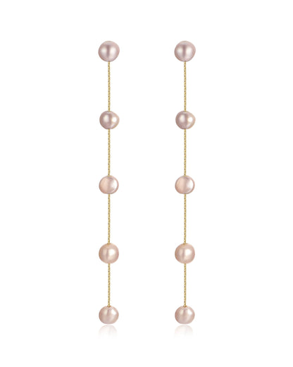 Dripping Pearl Delicate Drop Earrings