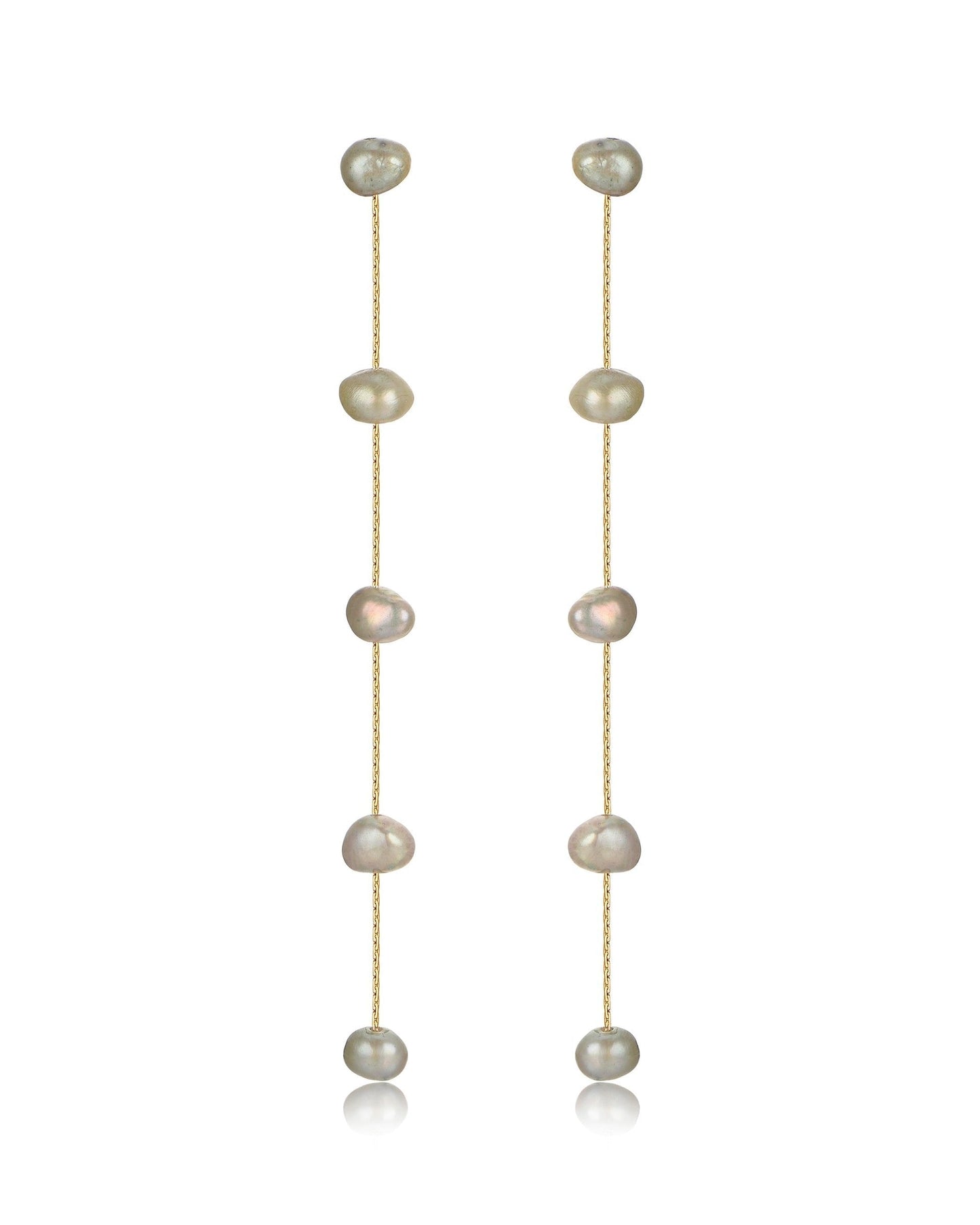 Dripping Pearl Delicate Drop Earrings