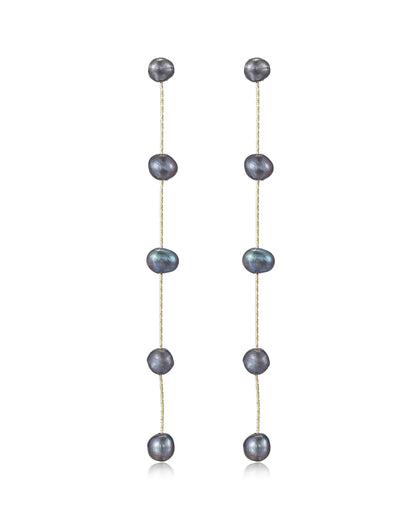 Dripping Pearl Delicate Drop Earrings