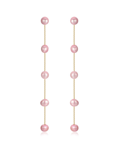 Dripping Pearl Delicate Drop Earrings