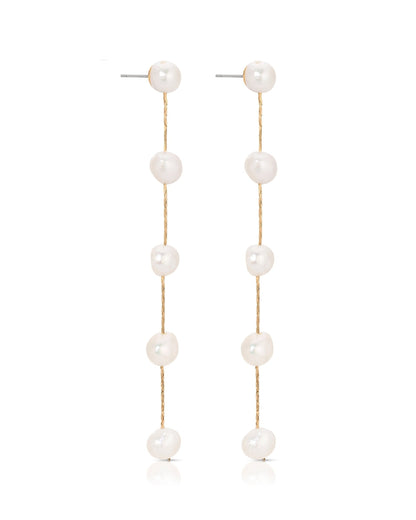 Dripping Pearl Delicate Drop Earrings