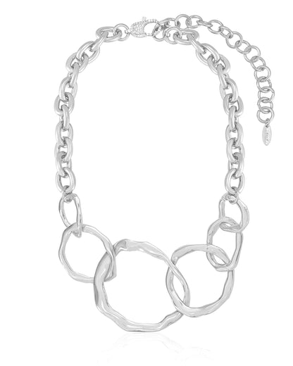 Interlocking Golden Chain Necklace