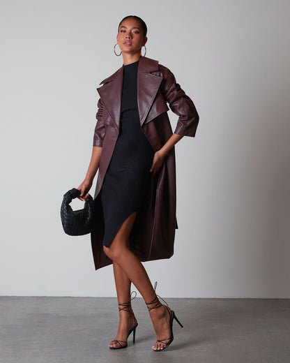 Essential Mock Neck Knit Midi Dress