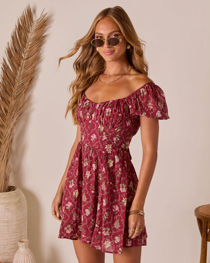 Adinna Scoop Neck Mini Dress