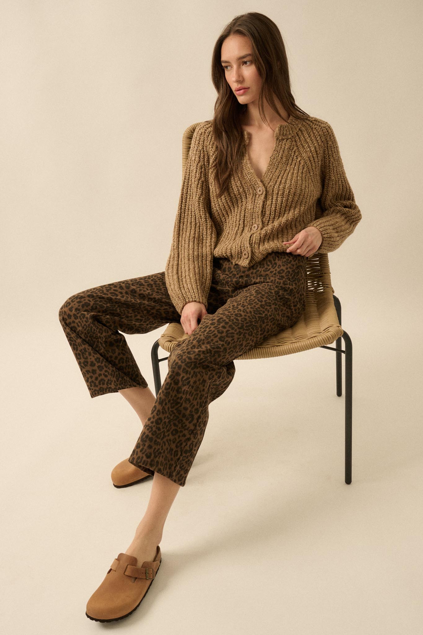 Law of the Jungle Leopard Twill Barrel Pants