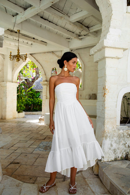 Love In The Summer Maxi Dress White