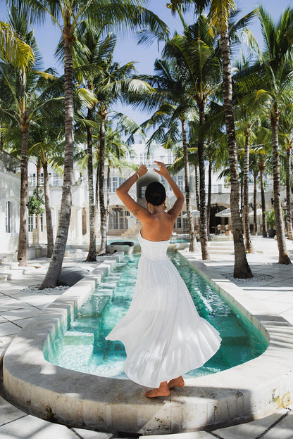 Love In The Summer Maxi Dress White