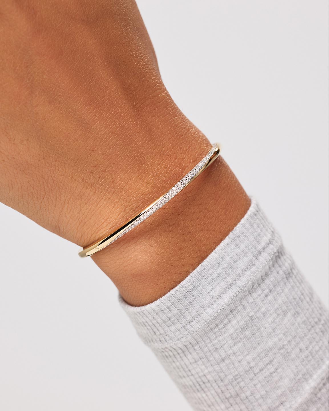 Gold Bangle Bracelet - Kira Bracelet