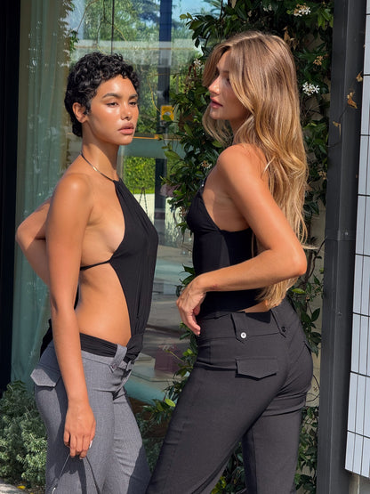 FENELLA TOP - BLACK