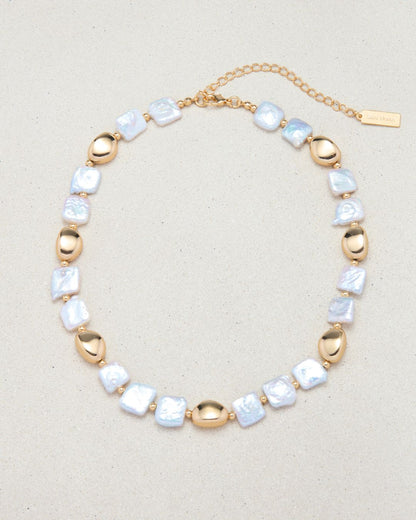 FRESHWATER PEARL PINA NECKLACE GOLD