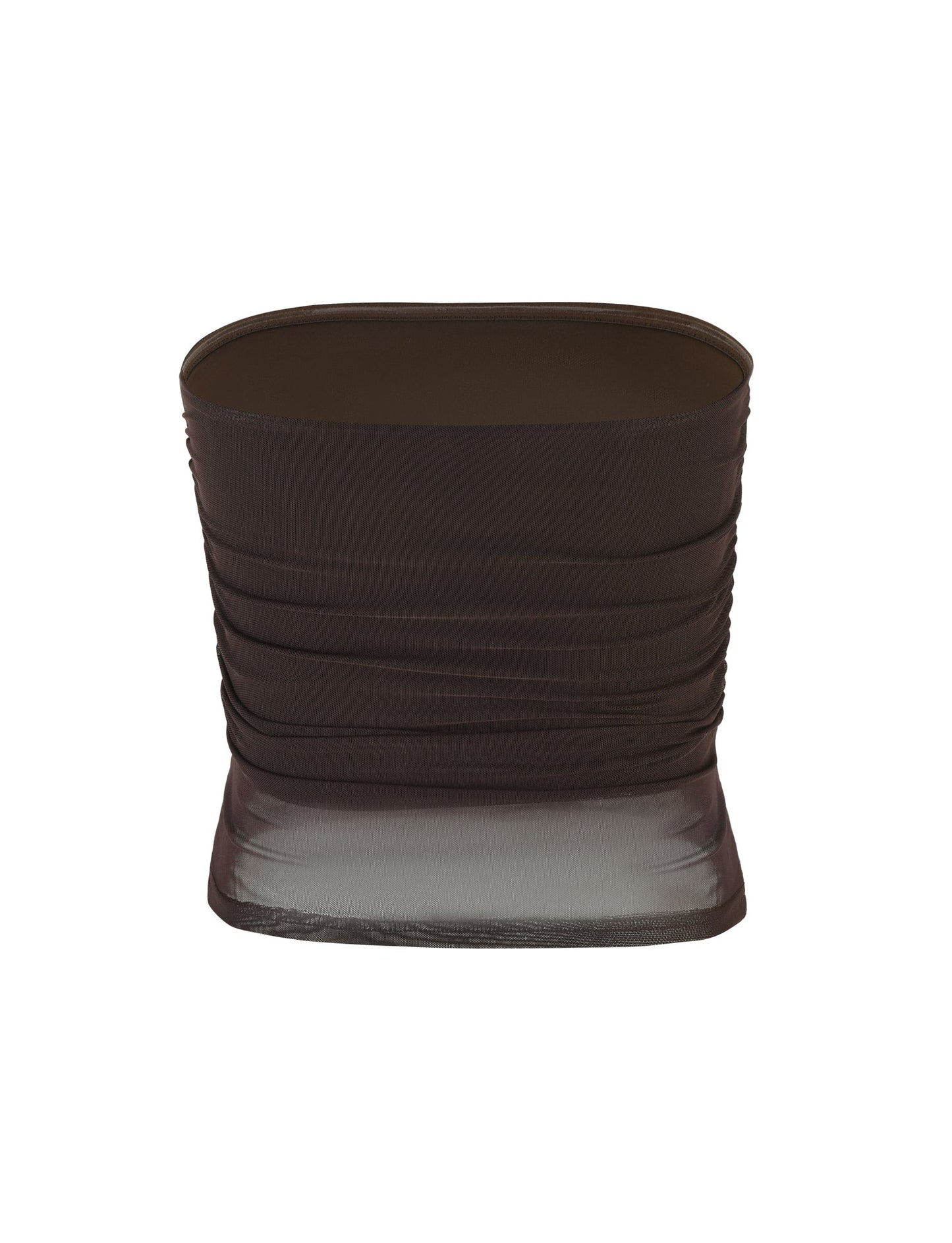 HARRIETT TUBE TOP - BROWN : CHOCOLATE