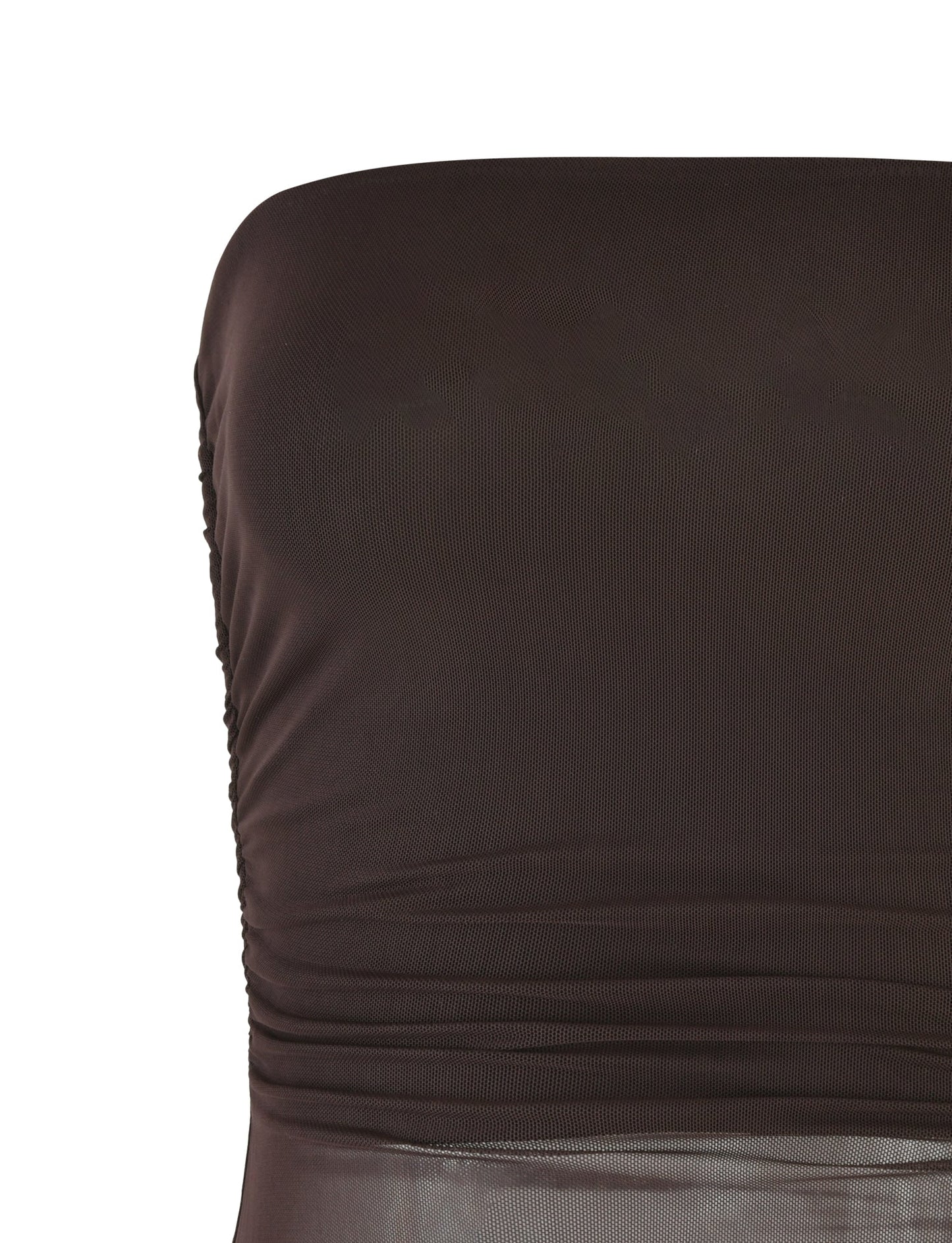 HARRIETT TUBE TOP - BROWN : CHOCOLATE