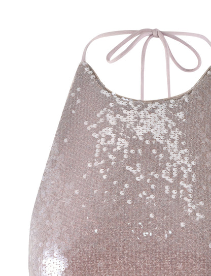 ASTRAEA TOP - GOLD : ROSE GOLD SEQUIN