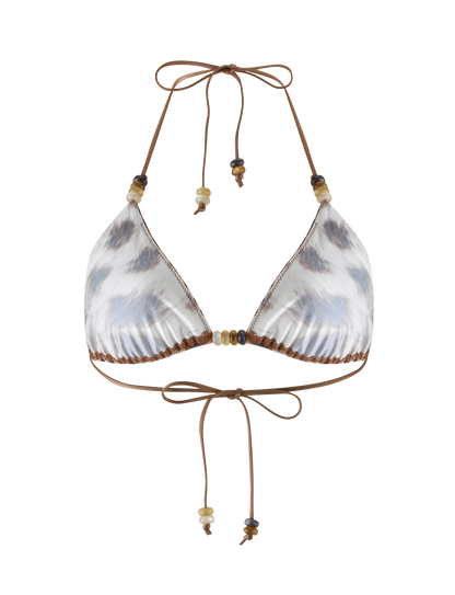 FINLEA BIKINI TOP - NEUTRAL : LEOPARD : LEOPARD HAZE
