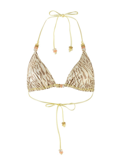 FINLEA BIKINI TOP - YELLOW : ZEBRA