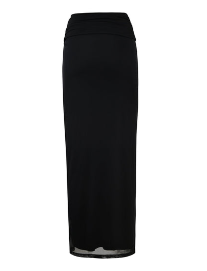 CYNTHIA MAXI SKIRT - BLACK