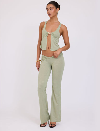AMETHYST PANT - GREEN : GREEN SPARKLE