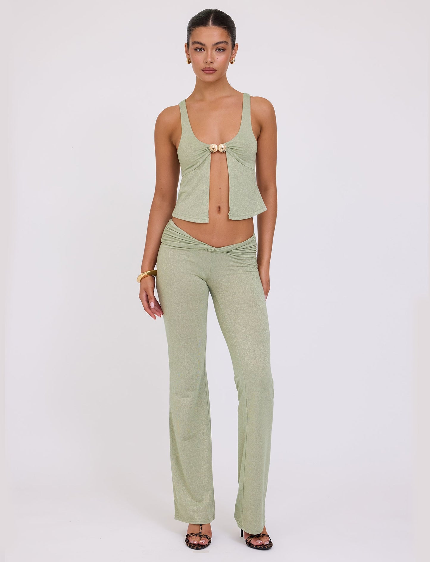 AMETHYST PANT - GREEN : GREEN SPARKLE