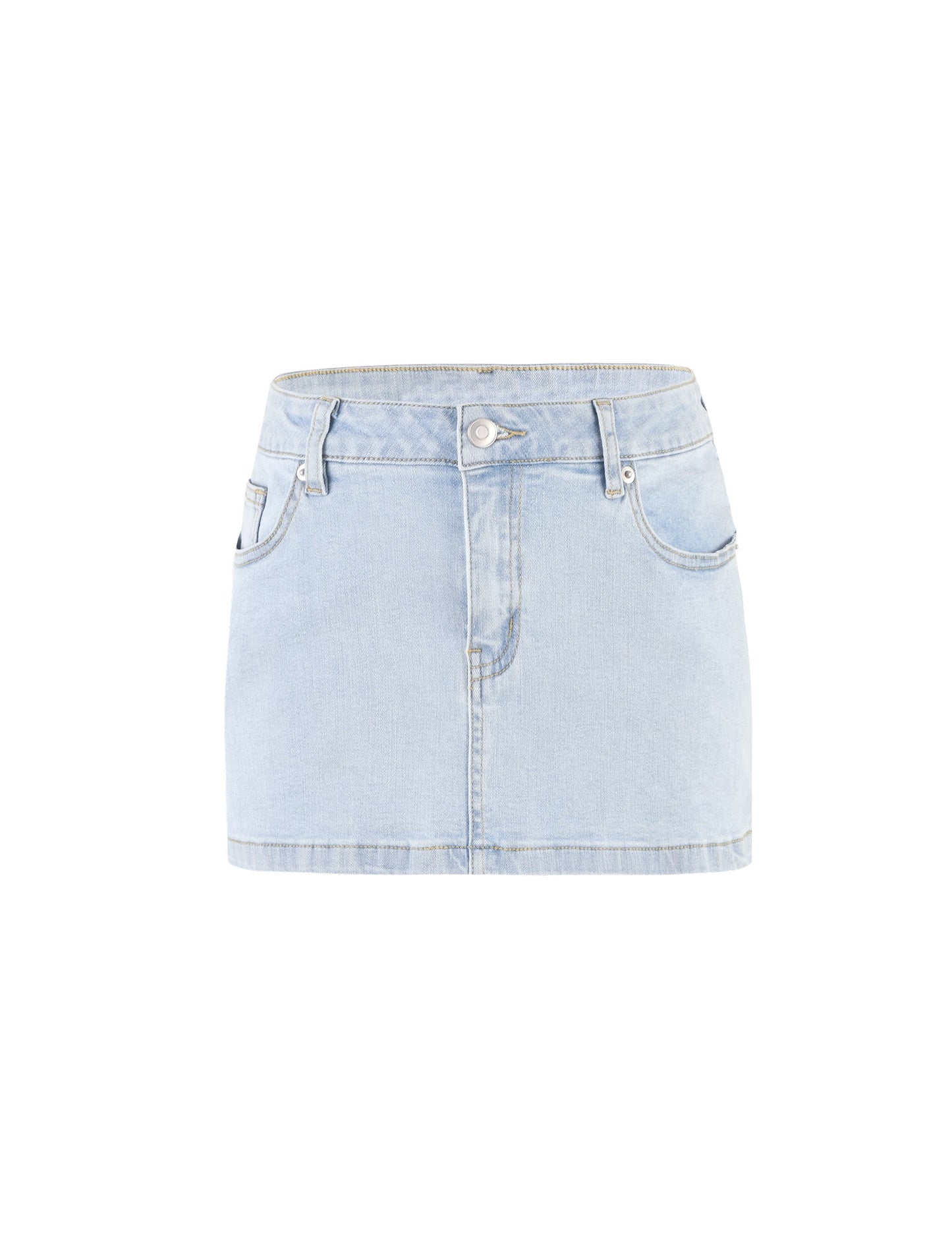 AMAYA MINI SKIRT - BLUE : LIGHT WASH