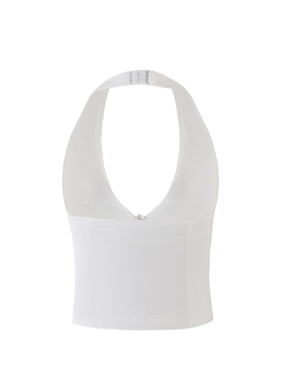 HALSEY TOP - WHITE : CREAM