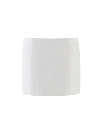 HALSEY SKIRT - WHITE : CREAM