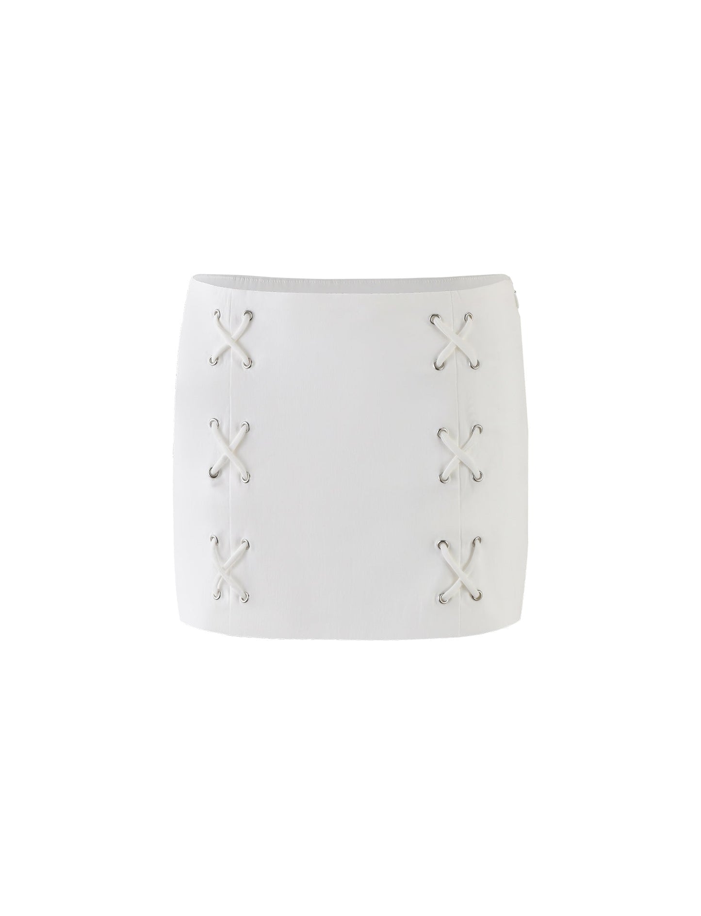 HALSEY SKIRT - WHITE : CREAM