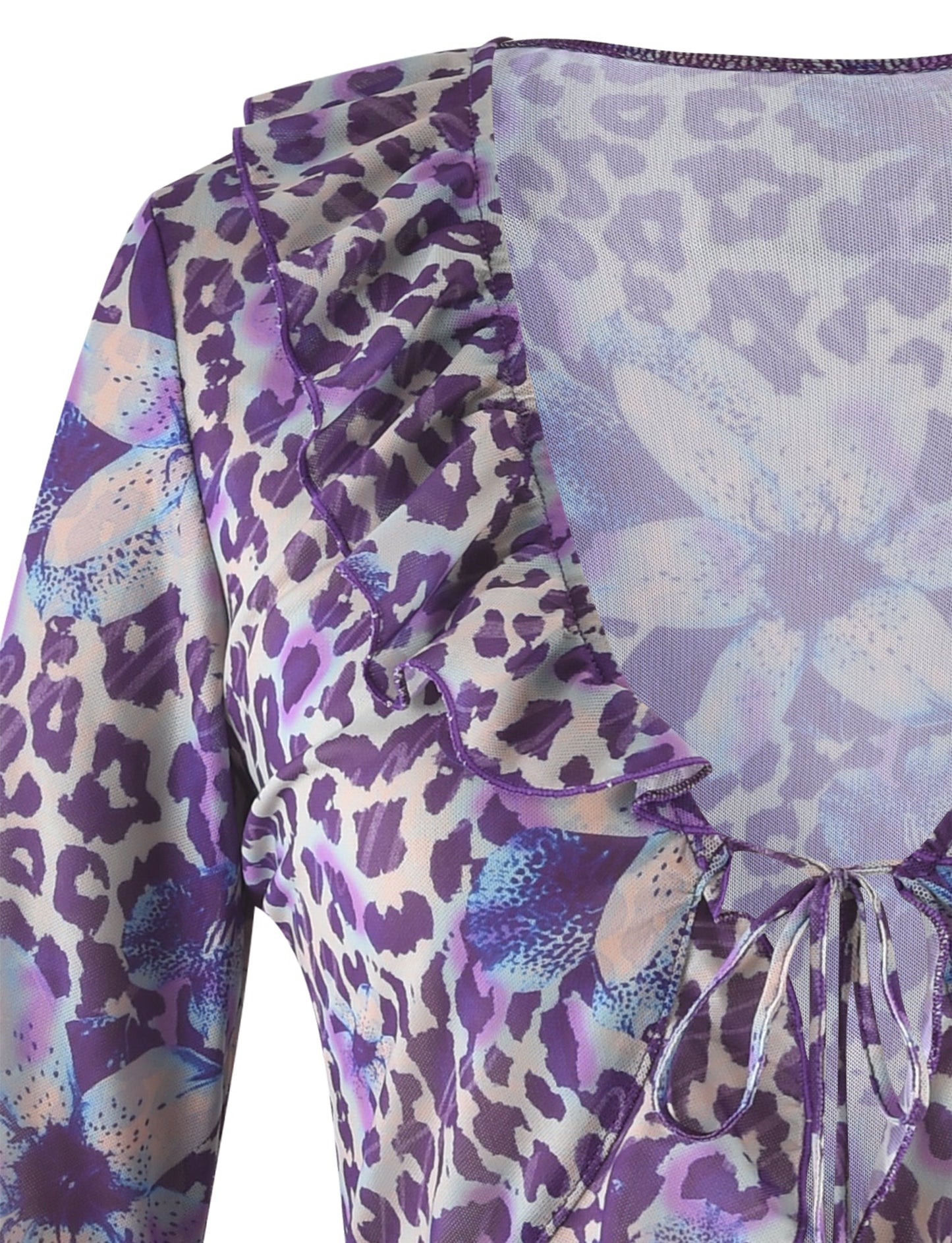 CORVIN MESH TOP - BLUE : BY POPPY LEOPARD