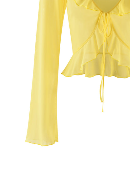 CORVIN TOP - YELLOW : LEMON
