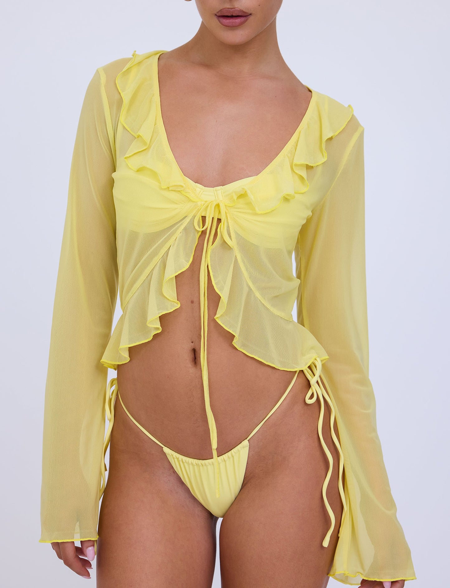 CORVIN TOP - YELLOW : LEMON
