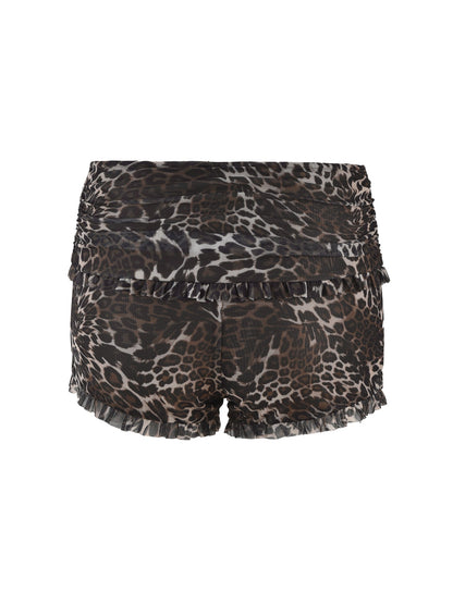 GINNY SHORT - NEUTRAL : LEOPARD