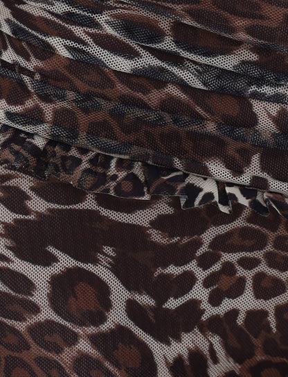 GINNY SHORT - NEUTRAL : LEOPARD