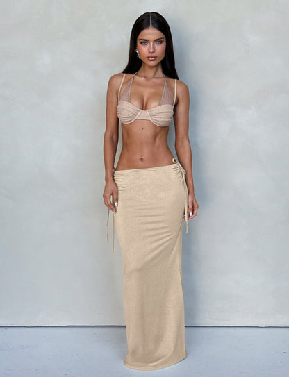 ELLIANA SKIRT - GOLD