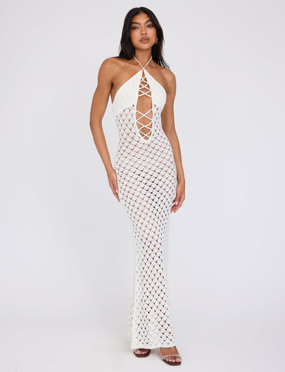 CIARAN DRESS - WHITE