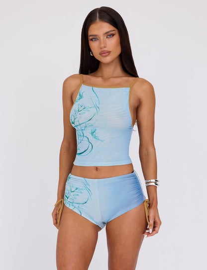 ELVERA SHORT - BLUE : OMBRE