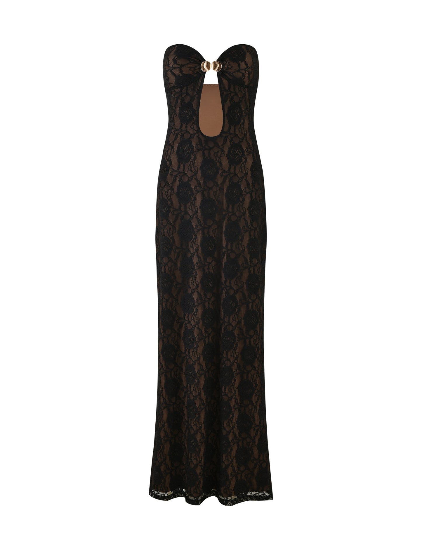 CECILY LACE MAXI DRESS - BLACK