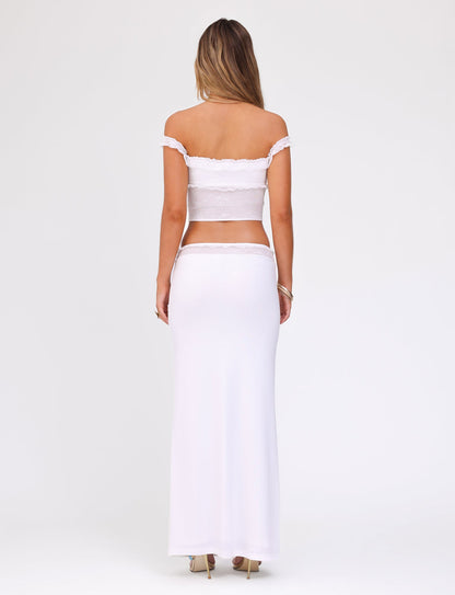 BENTON SKIRT - WHITE