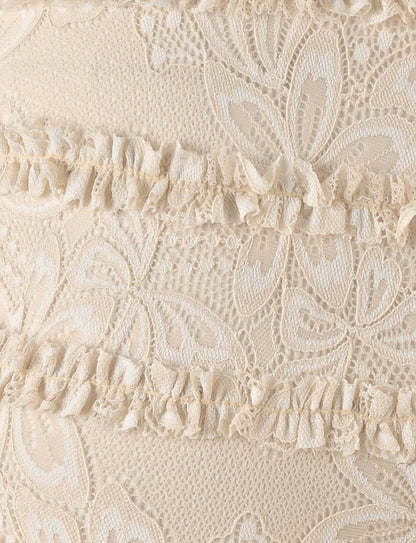 ANELISA SHORT - WHITE : LACE