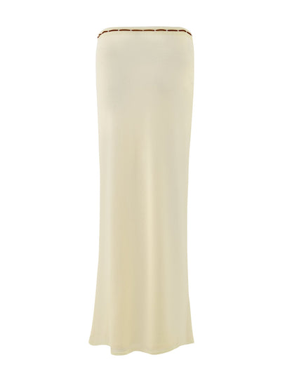 FENNEL SKIRT - YELLOW : PALE YELLOW