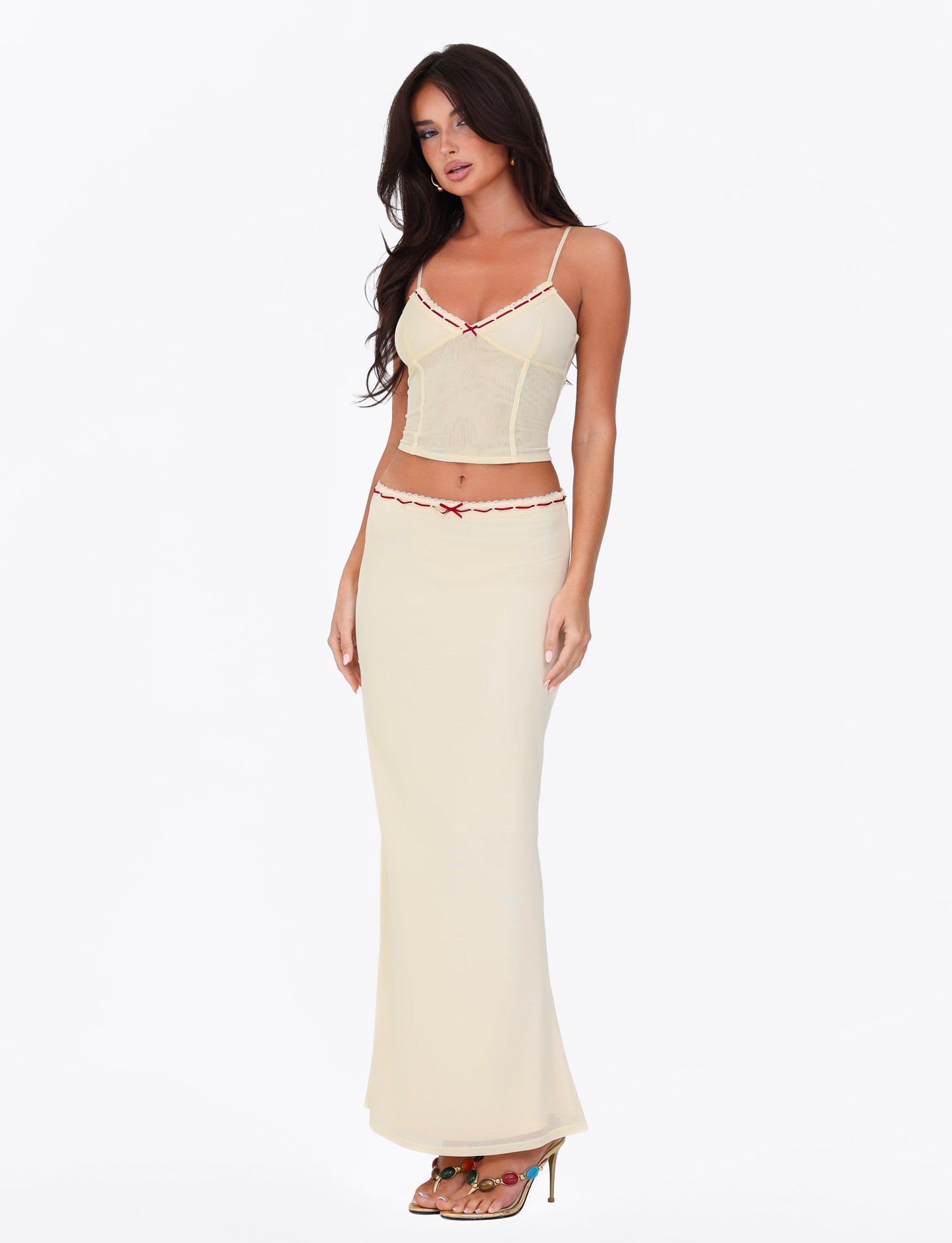 FENNEL SKIRT - YELLOW : PALE YELLOW