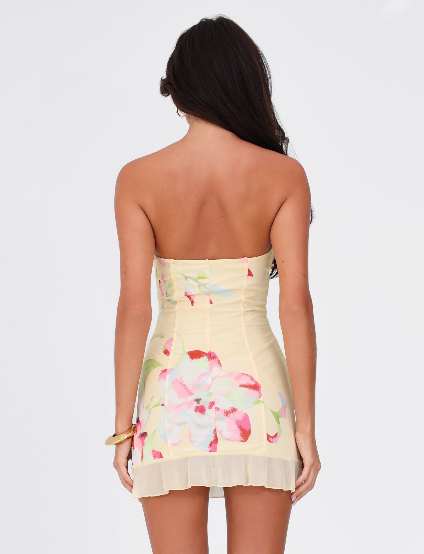HOLLIS DRESS - YELLOW : FLORAL : FEMME FLORAL