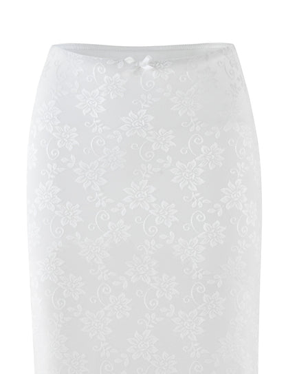 CHARLEIGH SKIRT - WHITE : LACE