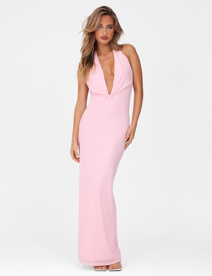 CRESSIDA MAXI DRESS - PINK : BABY PINK