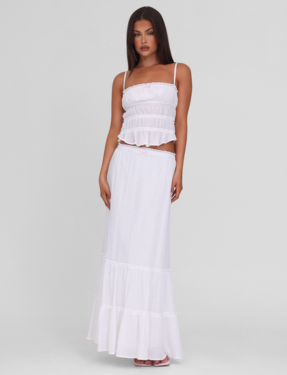 ASHLYNN TOP - WHITE